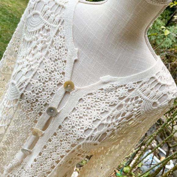 Beautiful Crocheted Boho Blouse - Picture 2 of 9